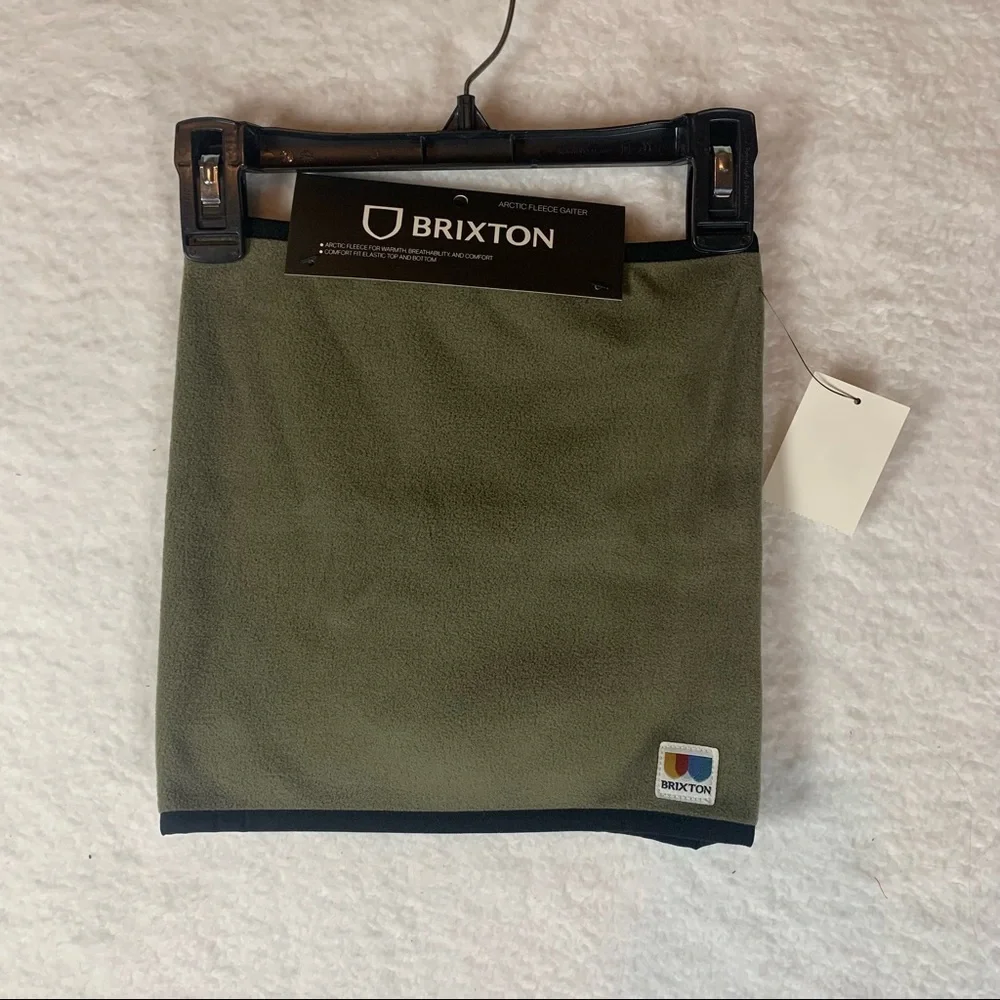 Brixton‎ Arctic Fleece Gaiter Green Neck Mask NWT 5174